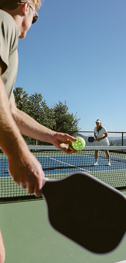 Indoor pickleball court
